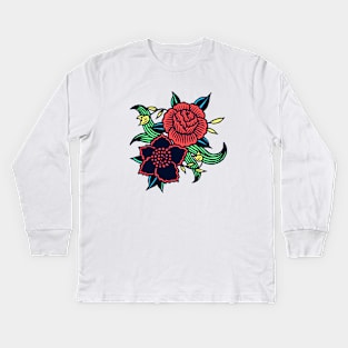 Decorative Flowers 2 Kids Long Sleeve T-Shirt